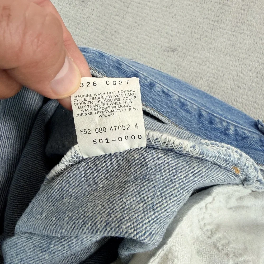 Vintage Levis 501xx Jeans Men 36x34 (Fits 34x31) Distressed Paint Made in USA